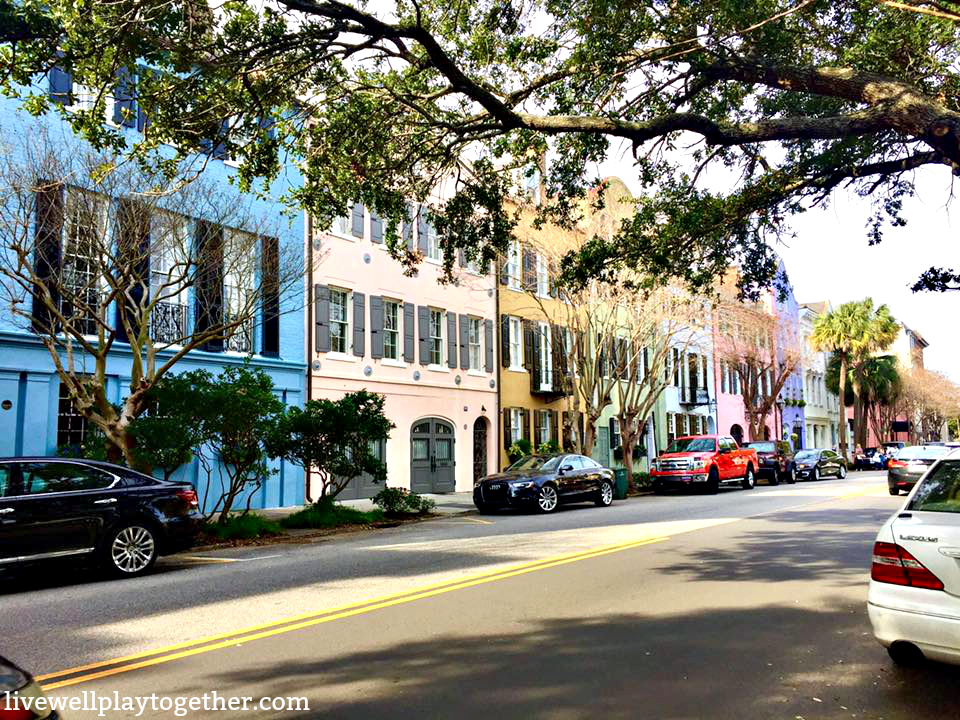 Rainbow Row in Charleston, SC