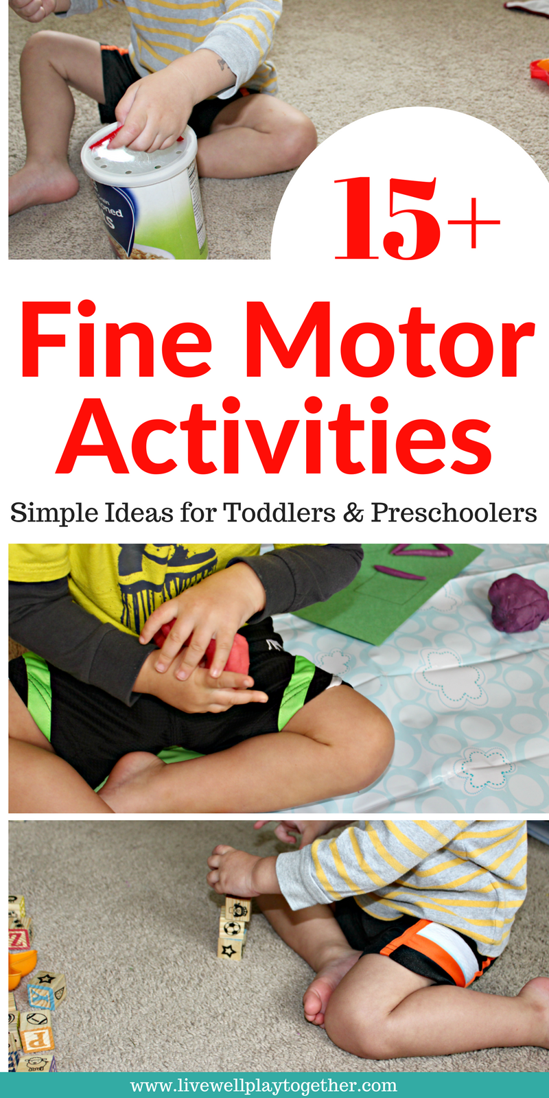 15+ Fine Motor Activities for Toddlers & Preschoolers - Live Well Play ...