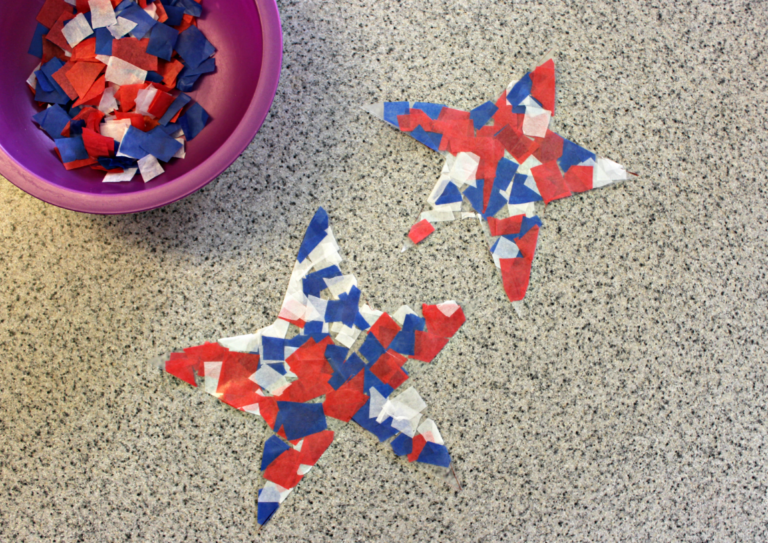 Red, White, & Blue Stars | Patriotic Craft for Toddlers & Preschoolers