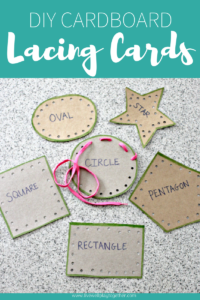 Easy DIY Lacing Cards for Toddlers & Preschoolers - Live Well Play Together