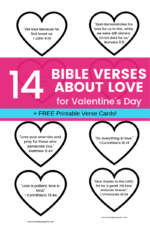 14 Printable Bible Verse Cards for Kids on Valentine's Day - Live Well ...