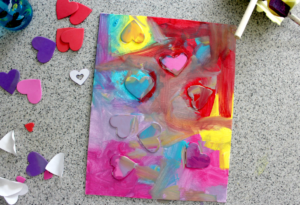 Valentine's Resist Art: A Fun Valentine's Day Craft - Live Well Play ...