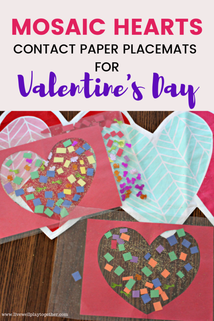 Mosaic Hearts - Contact Paper Placemats for Valentine's Day - Live Well ...