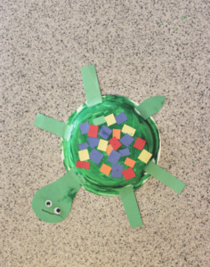 Mosaic Turtle Paper Plate Craft for Kids - Live Well Play Together