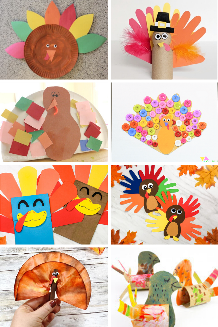 40 Thanksgiving Turkey Crafts for Kids - Live Well Play Together