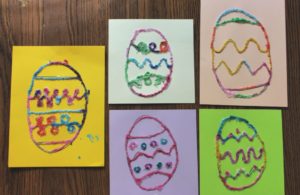 Salt Painting Easter Eggs: A Fun Easter Craft for Kids - Live Well Play ...