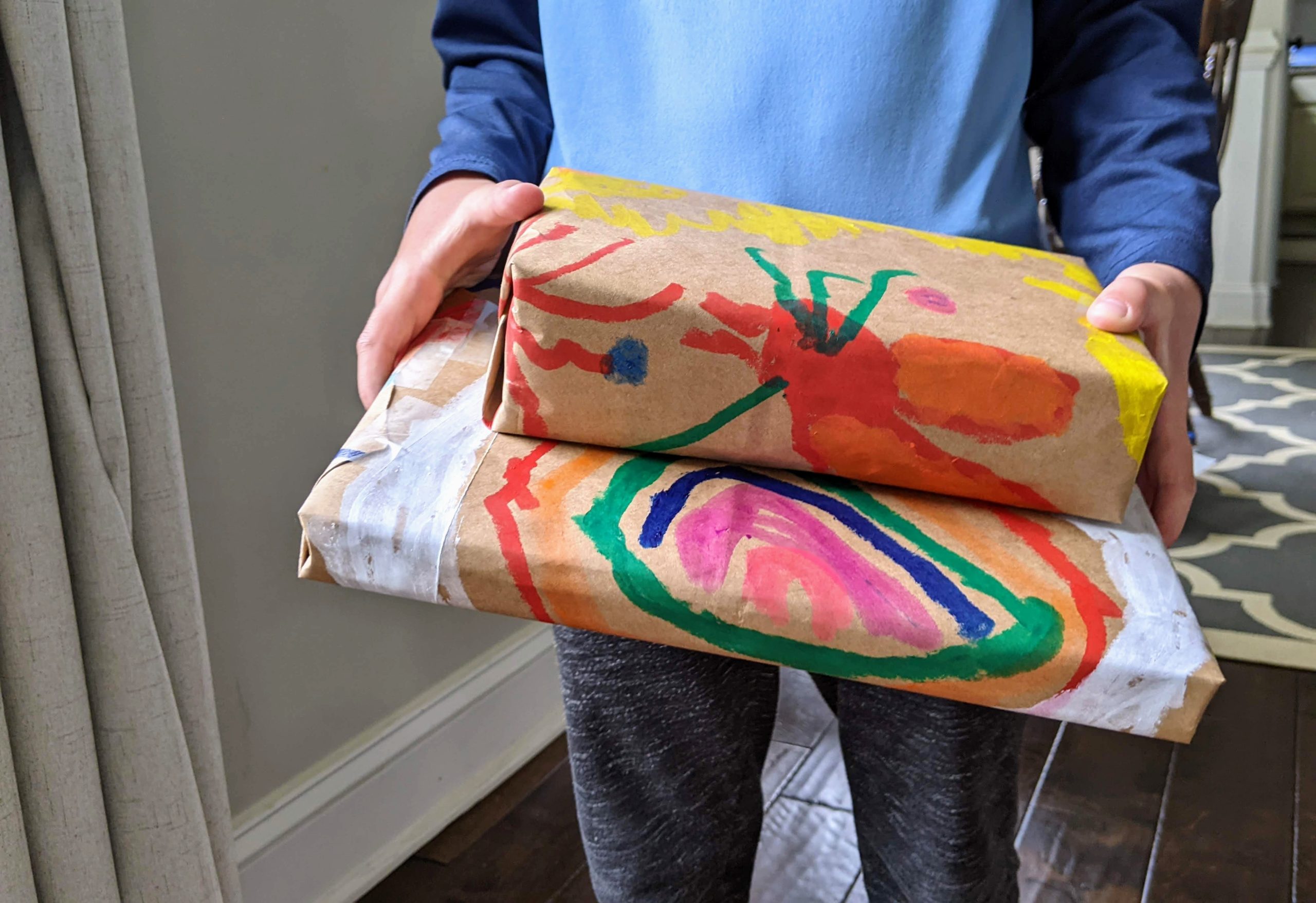 Valentine's Day Wrapping Paper DIY - It All Started With Paint