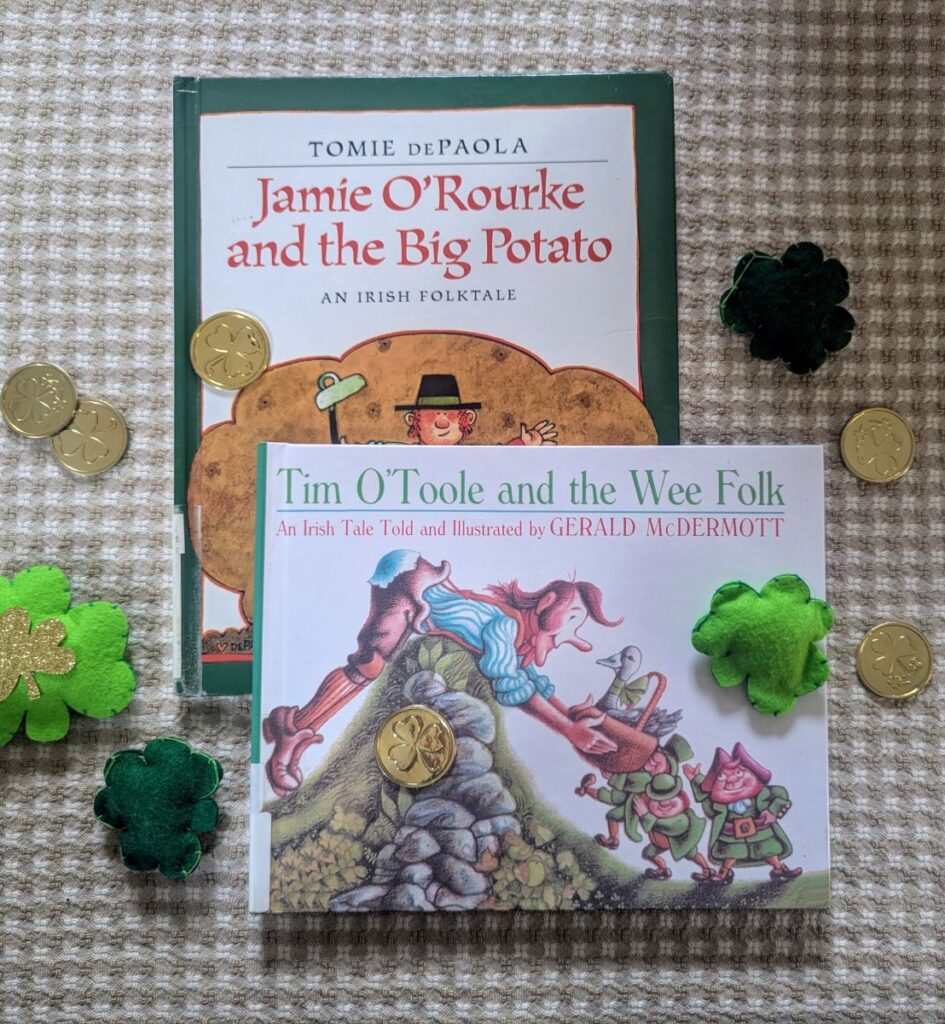 Irish folktale picture books for kids to read on St. Patrick's Day
