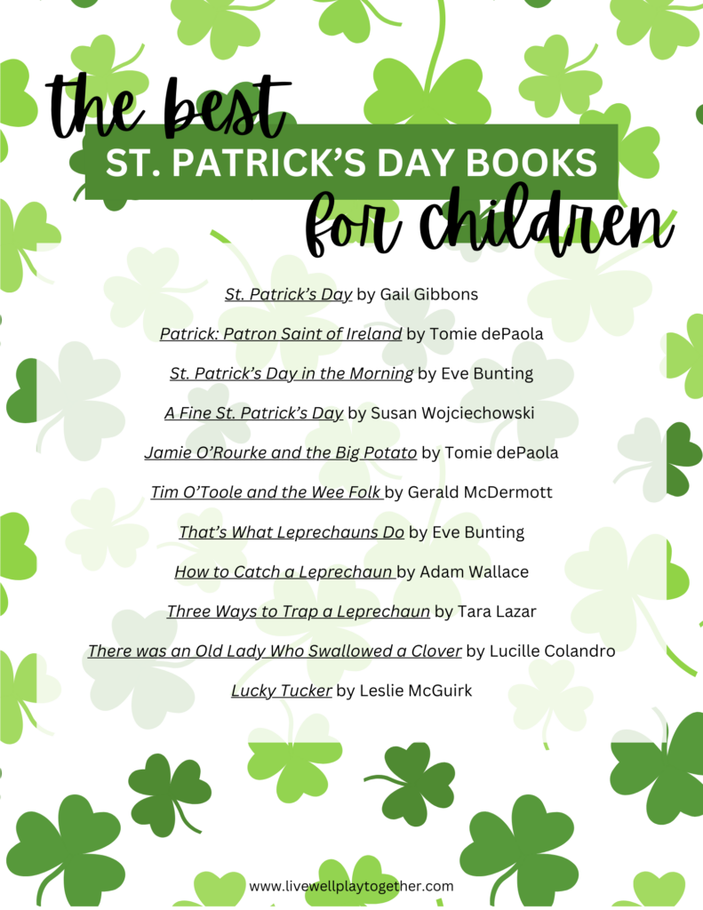 St. Patrick's Day reading list - list of St Patrick's Day children's books